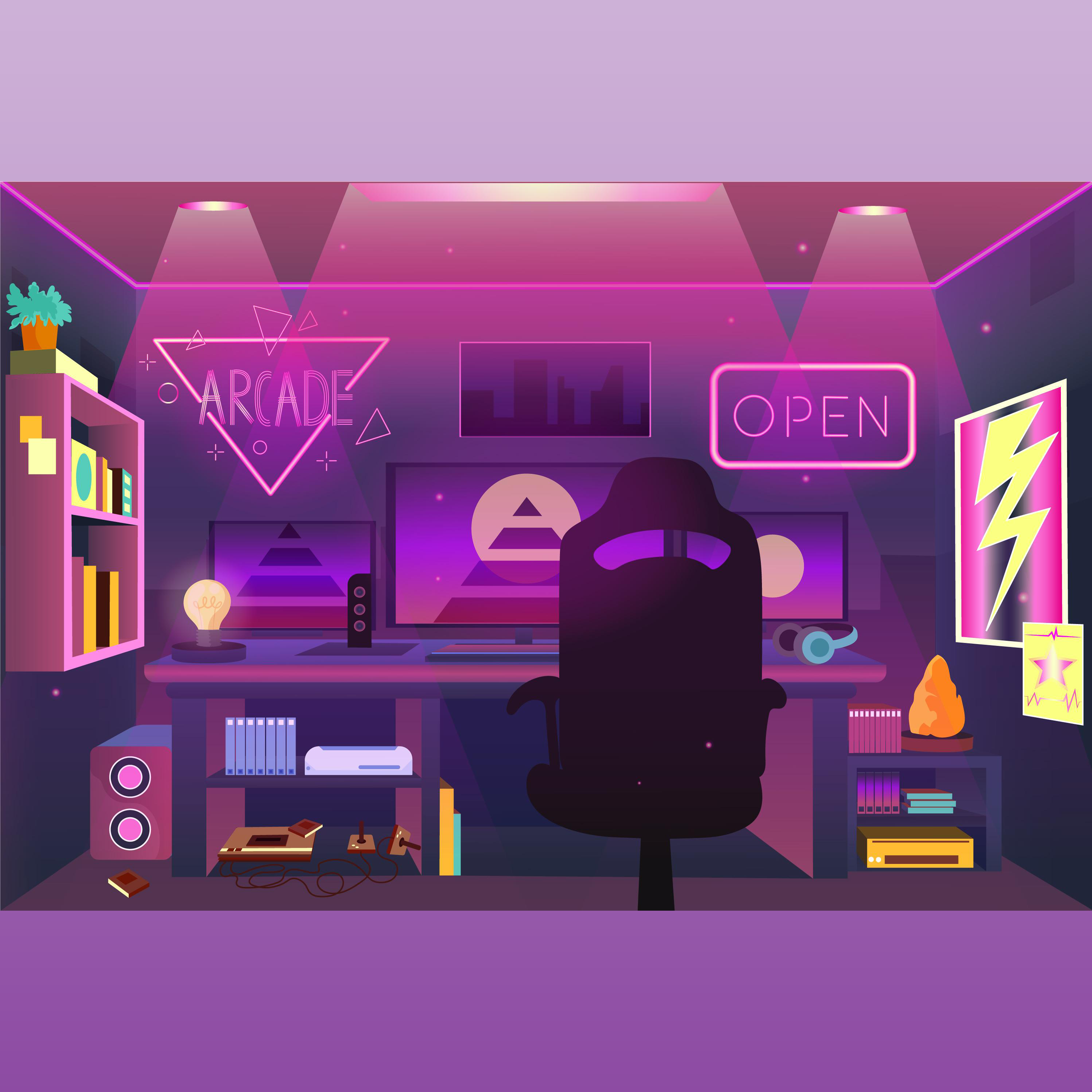  Difference Between Static and Animated Room Art Design For Gamers and Streamers